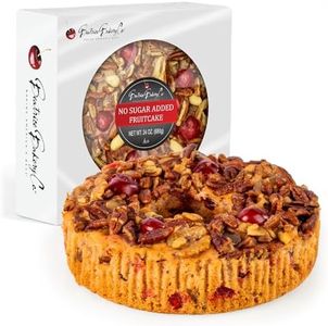 Beatrice Bakery Co. No Sugar Added Fruitcake, Grandma's Baked Fresh Delicious Dessert Fruit Cake with No Added Sugar, Est. 1917 (24 oz Box)