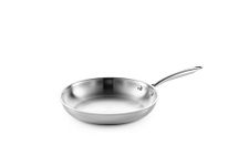 SEIDO Stainless Steel Frying Pan Cookware Perfect for: Induction, Gas & Ceramic Hobs. UNCOATED, PFOA - Free (24cm)