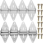 AConnet 8Pcs Garage Door Hinges #1#2#3 18 Gauge Garage Door Hinge with Galvanized Finish Corrosion Resistant Residential/Light Commercial Garage Door Replacement Hinges