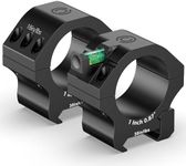 CVLIFE 1 inch Scope Rings - Precision Low Profile Scope Mount with Level Bubble for Picatinny Rails - 2 Pieces
