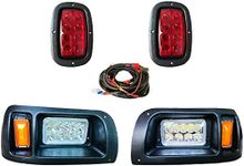 BestAccess Golf Cart Club Car DS LED Light Kit LED Headlights & Tail Lights for Club Car DS Gas & Electric Golf carts (1993 & up) 12V