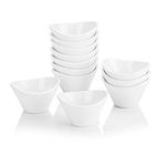 MALACASA Ramekins Set of 12, 45ML Porcelain Ramekins for Creme Brulee Small Soufflé Dishes Ramekins for Baking, Dipping Sauce Dish, Oven Safe, Ivory White