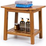 Upolana Teak Shower Bench, 20" Soli