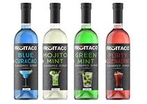 Fruitaco Blue Curacao Liquid Syrup Grenadine Green Mint Mojito Mint - Mocktail Syrup, Cocktail Mix, Cocktail Syrup Mojito Syrup Perfect For Mocktails&Cocktails,Mint Syrup Flavor Pack Of 4 (375 Ml)