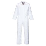 Portwest 2201WHRS Food Coverall, Size: S, Colour: White,