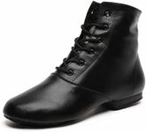 Lace Up Black Jazz Shoes Dance Boot