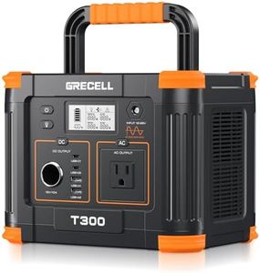 Portable Power Station 300W, GRECELL 288Wh Solar Generator with 60W USB-C PD Output, 110V Pure Sine Wave AC Outlet Backup Lithium Battery for Outdoors Camping Travel Hunting Home Blackout (600W Surge)