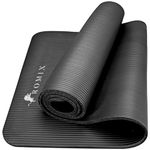 ROMIX Yoga Mat thick 15 MM Foam Exercise Mat 180x60x1cm Non Slip Gym Mat with Carry Bag and Strap, Workout Mat, Yoga Mats for Women Men Pilates mat Gymnastics Meditation Home Outdoor