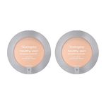 Neutrogena Healthy Skin Pressed Makeup Matte Powder Compact For All Skin Types With Antioxidants&Pro Vitamin B5,Evens Skin Tone,Minimizes Shine&Conditions Skin,Medium 40,(Pack Of 2),127.01 Gram,Cream