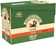 James Wellbeloved Kitten Grain-Free Chicken in Jelly 12 Pouches, Hypoallergenic Wet Cat Food, Pack of 1 (12x85 g)