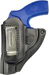VlaMiTex IWB 11Li Leather Revolver Holster J Frame S for Smith & Wesson 31/34 / 36/38 / 60 Chiefs Special/Ruger LCR/Taurus 85/856 / Colt Detective Special/Kimber K6S / SW 640/642 / 649