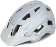 Bike Helmet for Adult & Youth, Lightweight MTB Helmet with Adjustable Visor for Mountain/Road Cycling, 2 Sizes for Men Women Boys Girls (Grayish White)