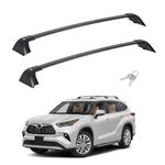 260LBS Roof Rack Cross Bar Heavy Duty for 2020-2024 Highlander XLE Limited Platinum with Anti-Theft Metal Lock, Aluminum Anti-Corrosion Crossbars for Rooftop Cargo Carrier Canoe Kayak Snowboards