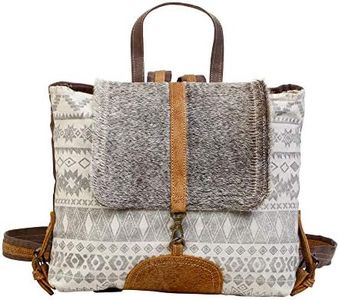 Myra Bag Virtuoso Upcycled Canvas & Cowhide Leather Backpack S-1277