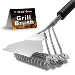 BITOPE Grill Brush & Scraper, BBQ Grill Brush Bristle Free