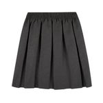 ASD Accessories Box Pleated School Uniform Skirt for Girls Round Elasticated Waist Black Grey Navy Colors