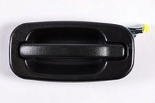 Dependable Direct Rear Left Driver Side Black Door Handle for Cadillac Escalade, Chevrolet Avalanche, Silverado, Suburban, Tahoe, GMC Sierra, Yukon, Yukon XL GM1520105 (2000-2007)