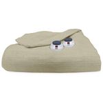 Soft Heat Ultra Micro-Plush Low-Voltage Electric Heated Triple-Rib Queen Size Blanket, Sage Green