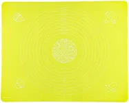 Southern Homewares Silicone Placemat Pastry Pizza Cake Pie Mat Baking Rolling Kneading Crafts Countertop Table Protector Non Stick Slip,19.65" x 15.65",SH-10334 (Yellow)