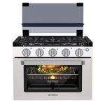 CAMPLUX RV Stove Gas Range 17 inches Tall, Gas Range Oven with 3 Burners Cooktop for RV, RGS17MSF, Stainless steel