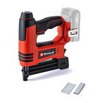 Einhell Power X-Change Cordless Nail Gun - 18V, 2-In-1 Brad Nailer & Stapler, 20 Shots Per Minute, Includes 300 Nails And Staples TE-CN 18 Li Solo (Battery Not Included)