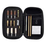 BOOSTEADY Universal Handgun Cleaning kit .357/.38/9mm.40.45 Caliber Pistol Cleaning Kit Brass Brush Jag and Cotton Mops