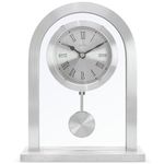 Acctim Metal Mantel Clock, Silver, One Size