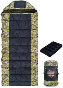 RhinoKraft -10 Degree | Soft Fur Lining | Extra Large Size | 2.4 Kg Weight | Soft and Warm Sleeping Bag for Adventure | Camping, Trekking and Outdoor Activity