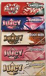 Juicy Jays Rolling Papers 5 pack 1 1/4 Candy Cane Marshmellow Rootbeer Bubble Gum Cotton Candy