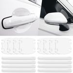 ElekTonny 16Pack Car Door Protector,Car Door Handle Scratch Potector, Transparent Car Door Handle Bowl Sticker,Car Protection Accessory for Scratch Prevention,Universal for Most Car Handles