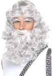 Smiffys Zeus Kit, Grey with Wig, Be