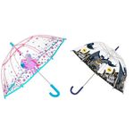 Ram Stores Unicorn Kids Umbrella - Bubble Stick Umbrella & Marvels DC Comics Kids Batman Umbrella Brolly Windproof Umbrella 60cm Black B09JSXK76Z