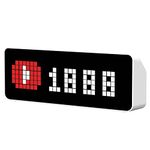 ULANZI TC001 Smart Pixel Clock,Social Media Counter, Digital Alarm Clock with Weathe, Awtrix Simulator, Retro Pixel Art Scoreboard Pomodoro Clock Bedside Gaming Room & Office Decor