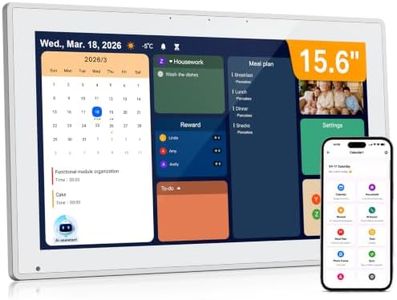 15.6 Inch Digital Calendar, AI Family Organizer, Touchscreen Chore Chart