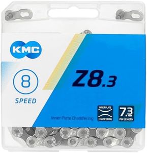 KMC Bike Chain Z8.3, Smooth & Quiet Bicycle Chain, Quality & Highly Compatible with Chamfered Inner Plates, Shifting Performance Bicycle Chain, Multi-Speed Bike Chain, 1/2" X 3/32" - 114 Links