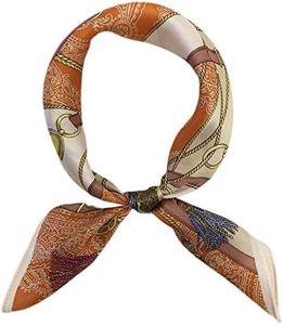 100% Mulberry Silk Scarfs for Women - Lightweight Square Satin Head Scarf - Small Silk Hair Scarf with Gift Packed 21" x 21"