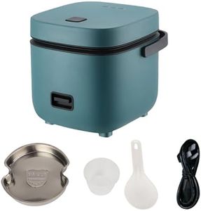 1.2L Mini Rice Cooker Travel Small Non-stick Pot For Cooking Soup Rice Stews (Green)