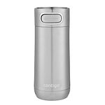 Contigo Luxe Autoseal Travel Mug, Stainless Steel Thermal Mug, Vacuum Flask, Leakproof Tumbler, dishwasher safe, Coffee Mug with BPA Free Easy-Clean Lid, Stainless Steel, 360 ml