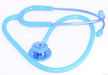 Pro Single Head Stethoscope Ideal for EMT Doctor Nurse Vet Medical Student Health Blood Stethoscope (Blue)