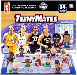 TeenyMates WNBA Basketball Advent Calendar, with 24 Surprise Action Figures