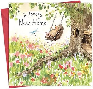 Twizler New Home Card with Cute Hedgehog - Card For New Home - Congratulations Card - Good Luck Card - Cute Card - New Home Gifts - New House Card - New Home Cards For Couple