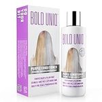 Purple Conditioner for Blonde, Platinum & Gray/Silver Hair. Reduce Brassy Yellow Tones. Toner for Bleached & Highlighted Hair - Moisturises - Cruelty Free, No Parabens or Sulphates - 237 ml