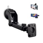 Epronic 360° Rotation Suction Cup Mount for Car Stereo, Portable Apple Carplay Display Holder Dashboard Replacement Mount Bracket for All Navigator CarPlay with 4 Holes on the Back