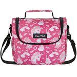 Hap Tim Kids Lunch Box for Girls Boys, Reusable Lunch Bag for Kids, Spacious Lunchbox, Insulated Lunchbag, Pink Unicorn(CA16050-DJS)