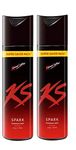 KamaSutra Deodorants Spray For Men 220 Ml Pack Of 2, Spark, 440 Millilitre