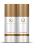 The Man Company Buy 1 Get 1 Blanc Body Perfume Gift Set for Men - 120ml*2 | Premium Luxury Long-Lasting Fragrance Spray | No Gas Deodorant for Men | | Fresh scent for daily office wear | Valentine Gift Set For Husband, Boyfriend