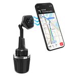 Naztech MagBuddy Elite Car Cup Holder Cell Phone Mount [Hands Free - Easily Install] Universal Compatibility for iPhone 14/13/12/Pro Max/Pro, Galaxy S23/S22, Pixel, Most Devices & More [Black] 15522