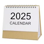 Desk Calendar 2025, Month Desk Stand Up Calendar Runs from Sep 2024 to Dec 2025, Flip Desktop Counter Top Calendar for Home, Office, 7.3" x 8.3"