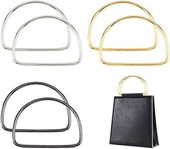 PandaHall Reemplazo de manijas de Monedero de 3 Colores, 6 Asas de Metal Marco de 5.3 Pulgadas, Mango de Bolso, manijas de Repuesto para fabricación de Bolsas, fabricación de monederos