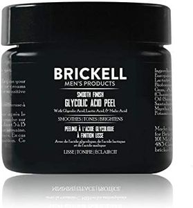 Brickell Men's Smooth Finish Glycolic Acid Peel For Men, Natural and Organic, Anti-Aging Peel for Wrinkles, 2 Ounces, Scented